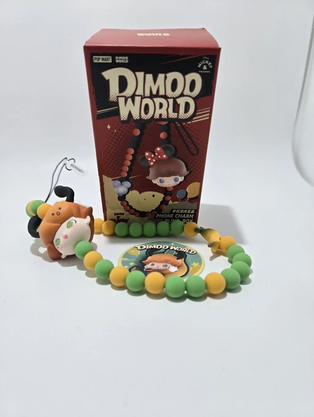 Popmart Dimoo World Disney Goofy Phone Charm Strap NEW but open box